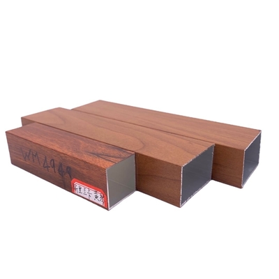 Алюминиевый цвет Madera Tubo de Aluminio Grade 6000 Серия Алюминиевый профиль для окна