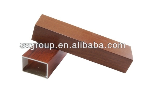 Алюминиевый цвет Madera Tubo de Aluminio Grade 6000 Серия Алюминиевый профиль для окна