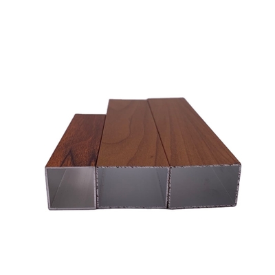 Алюминиевый цвет Madera Tubo de Aluminio Grade 6000 Серия Алюминиевый профиль для окна
