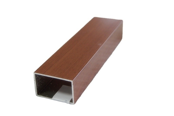 Алюминиевый цвет Madera Tubo de Aluminio Grade 6000 Серия Алюминиевый профиль для окна
