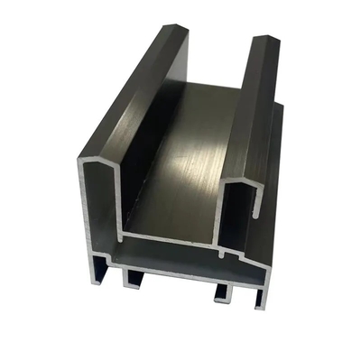 Черные алюминиевые профили Shengxin Powder Coating для стеклянных раздвижных дверей в 6000 серии