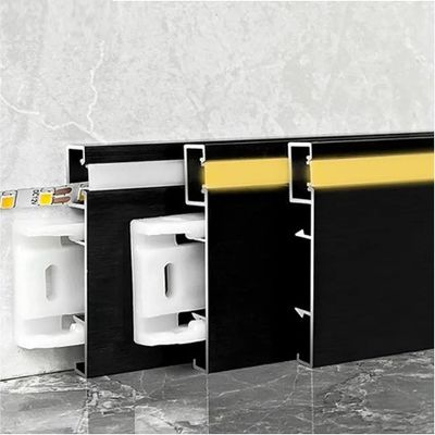 LED алюминиевый профиль юбки для кухни Baseboard 6063-T5 алюминиевой рамы дома