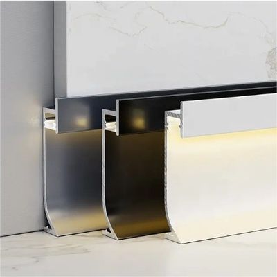 LED алюминиевый профиль юбки для кухни Baseboard 6063-T5 алюминиевой рамы дома
