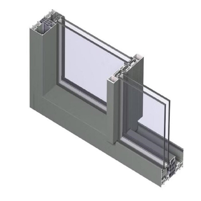 Анхуй Custom Anodizing Powder Coating Aluminium Сдвижной оконный профиль для экструзии