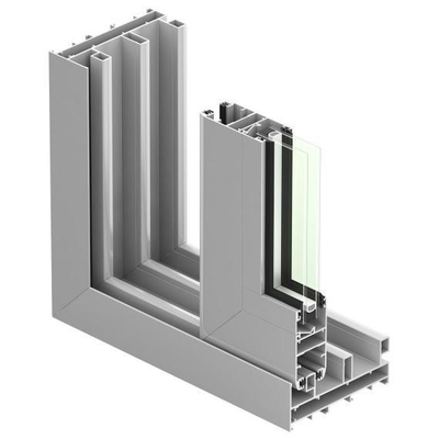 Анхуй Custom Anodizing Powder Coating Aluminium Сдвижной оконный профиль для экструзии