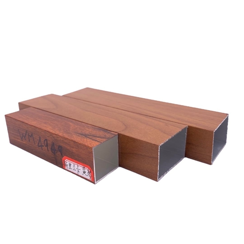 Алюминиевый цвет Madera Tubo de Aluminio Grade 6000 Серия Алюминиевый профиль для окна